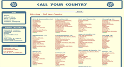 Desktop Screenshot of callyourcountry.com