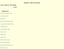 Tablet Screenshot of callyourcountry.com